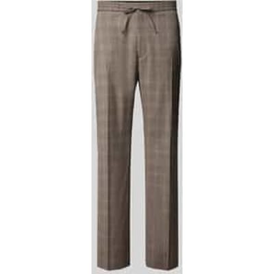 straight fit stoffen broek met persplooien model 'Cove'