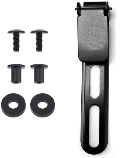 ZEYNOMAX- Riemclip Ergonomisch - Vaste Bladclips - Messing Schijven - Compatibel met Ulticlip - 85 x 15 mm - Roestvrij Staal - Gereedschapsclip