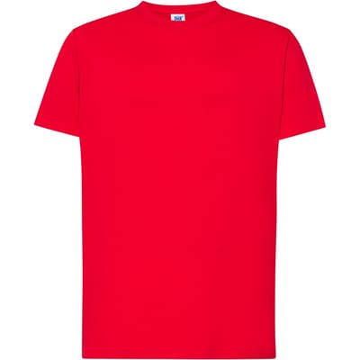 JHK Heren Premium Normaal T-Shirt (Rood)