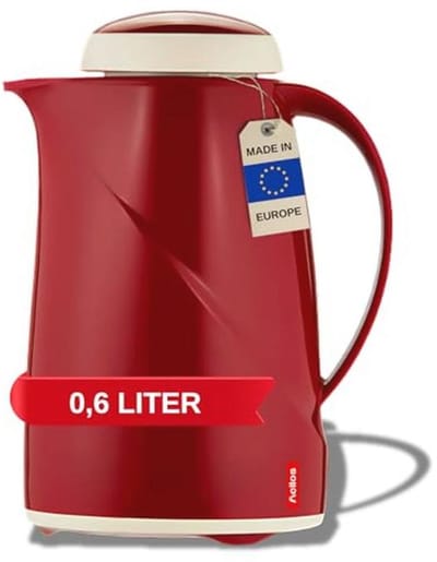 Mini Vacuüm Kruik Rood 0.6 Liter - Ideaal voor Thuisgebruik