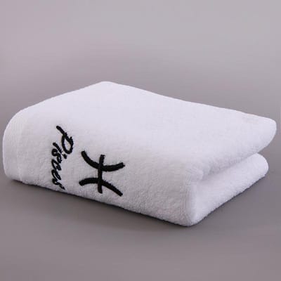 Katoenen handdoek verdikt sterrenbeeld borduurwerk paar volwassen waterabsorberend zacht gezicht wassen katoenen gezichtshanddoek 35*75C±2