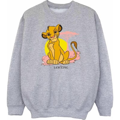 Disney Meisjes The Lion King Simba Pastel Sweatshirt (Sportgrijs)