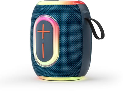 WiWU Bluetooth speaker - Thunder H9 - RGB verlichting - 360 graden geluid - handsfree bellen - TWS koppelbaar - IPX5 - Blauw