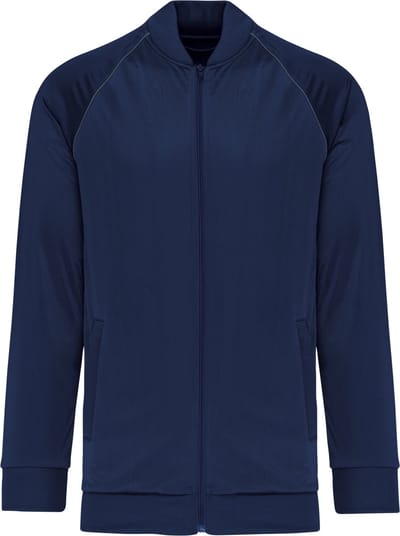 PROACT® Unisex trainingsjas met rits en biesje PA384 - Sporty Navy - 3XL