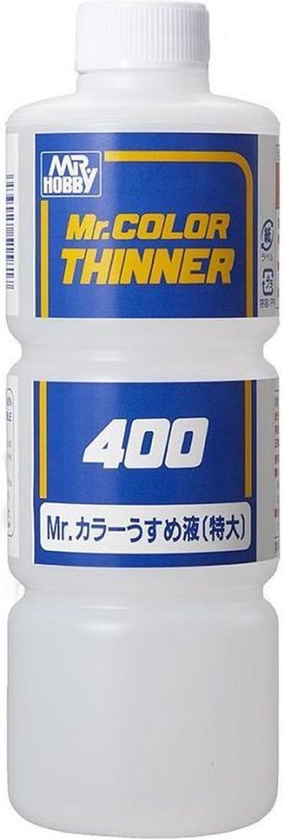 Mr. Hobby Hobbyverf - T-104 Thinner - Lak Verfverdunner - ook voor Reiniging - 400 ml Verdunner - 400 ml