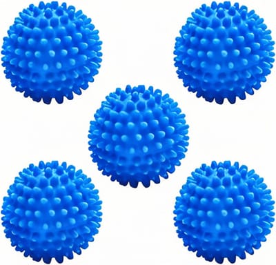 Famanu Set van 5 herbruikbare wasballen voor wasmachine om het drogen te versnellen en kreukels van kleding te verminderen