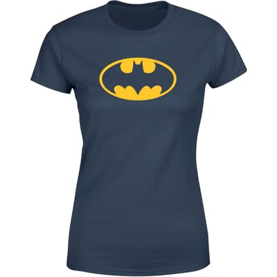 Justice League Batman Logo Women's T-Shirt - Navy - XS