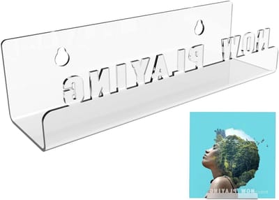 Transparante Acryl Wandhouder voor Vinyl Platen en CD's - Album Display Plank