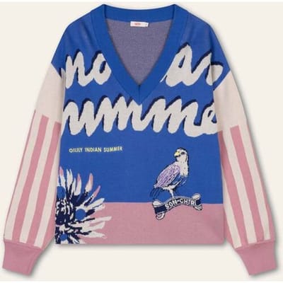 Oilily Katha Trui- maat3XL Amparo Blauw