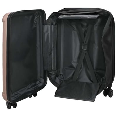 vidaXL - Koffer - met - slot - Roségoud - 34 - x - 23 - x - 55.5 - cm - ABS - Kunststof