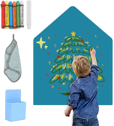 Dailygoods - Magneetbord voor Kinderen 80 x 100 cm - Zelfklevend Montessori Krijtbord