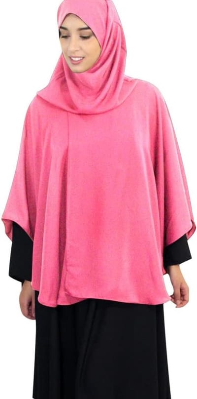 Dames Gebedskleding - Lange Sjaal - Religieuze Gelegenheden - Ademende Stof - XL 88cm - Roze