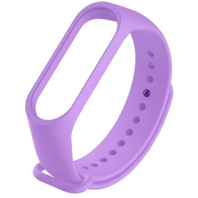 23 kleur Zachte Siliconen Polsbandje Band Voor Xiaomi Mi Band 7/6/5/4/3 Horlogeband band Smart Armband Vervanging For Xiaomi Mi Band 6 lavendel paarse kleur