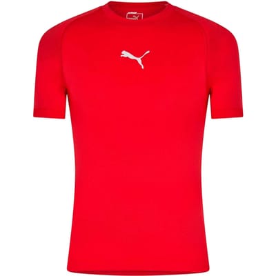 Puma Heren Performance Effen Ronde Hals Athletic T-shirt (Rood)