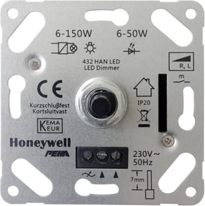 Peha Standard Inbouwdimmer Led/ Gloei/ Halogeen 6-50 Watt