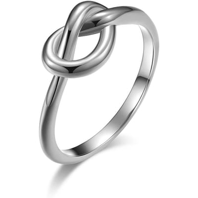 Titanium Staal Trendy Unisex Staartringen Verlovings- en Huwelijksaanzoeksringen voor Mannen en Vrouwen 7# gray