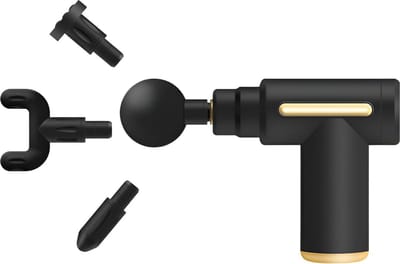 Waledano® 1 Stuk - Massage Gun - Massage Pistool - Sport en Relax Massage Apparaat - 6 Snelheden, 4 Massagekoppen - Inclusief Handeiding - Zwart