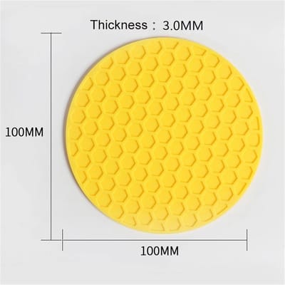 Ronde Onderzetters - Tafelbeschermers - Dranken Serveren - Hittebestendig Antislip - 3 stuks 9 cm - Roze