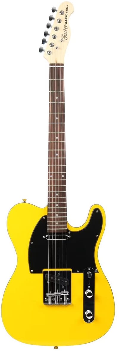Elektrische gitaar - Met gratis lessen - Fazley FTL218 - Geel
