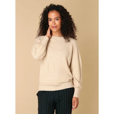 IVY BEAU Rania Tops - Cream - maat 40
