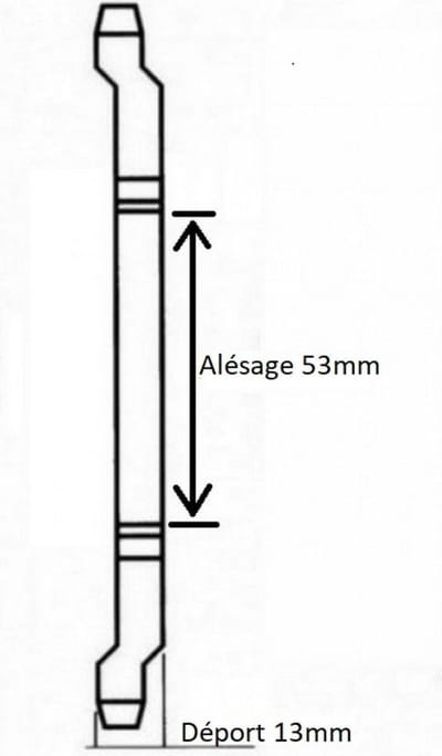Couronne de transmission pour Deux Roues Derbi 50 Fenix 48 dents Pas 420 alésage 53mm Neuf