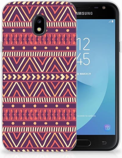 Samsung Galaxy J3 2017 TPU bumper Aztec Paars