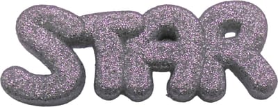Broche kinderen zilver glitter - star
