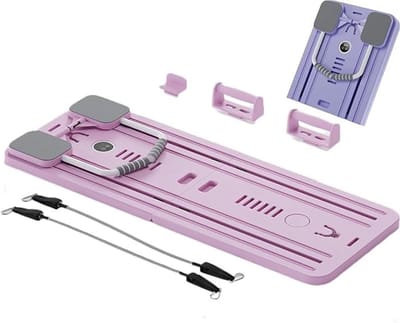 Pilates Board - Fitness Board - Full Body Training - Verstelbare Weerstand - 106x41x7cm - Zwart