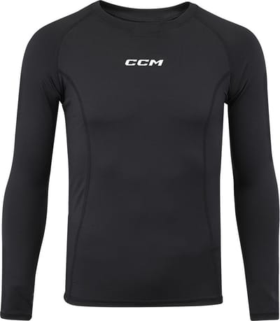 CCM - Thermoshirt - Lange mouw - IJshockey - Volwassenen - Zwart - S