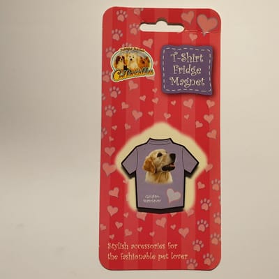 Magneet in t-shirt vorm Golden Retriever