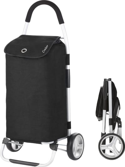 Cruiser Foldable - Boodschappenwagen Opvouwbaar 45 liter - Afneembare boodschappentas - Zwart