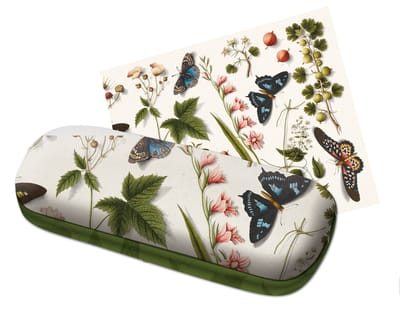 Bekking & Blitz - Brillenkoker - Brillenetui - Inclusief brillendoekje - Kunst - Vlinders en Bloemen - Butterflies and flowers - The Fitzwilliam Museum Cambridge