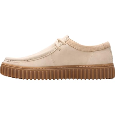 Clarks - TORHILL LO - Vrije tijdsschoenenHeren veterschoenHeren sneakersCasual - Kleur: Wit/beige - Maat: 44
