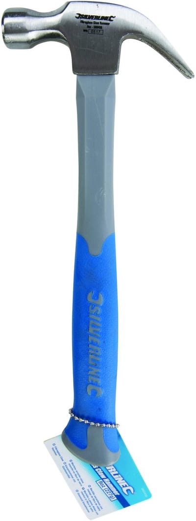 Silverline Glasvezel klauwhamer - Schokabsorberend - 227 gram - Rubberen handvat