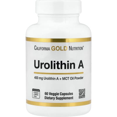 California Gold Nutrition, Urolithine A met MCT-oliepoeder, 60 plantaardige capsules