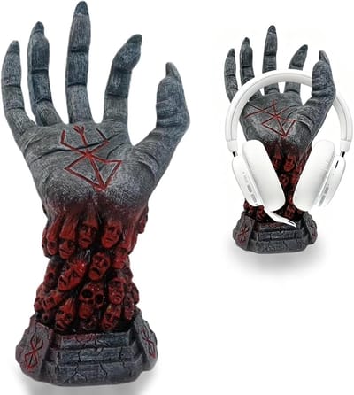 SnelShoppen - Gaming Headset Houder en Controller Stand, Mysterieuze Demonen Hand, Gaming Accessoires voor PC PS4, Room Decoratie, Stijlvolle Opslag v