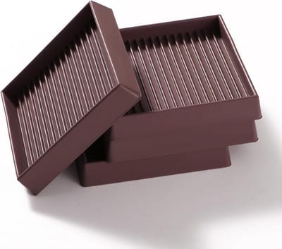 4x Antislip Meubelkussens Vierkant 7.6cm - Rubberen Bedstoppers voor Hardhouten Vloeren