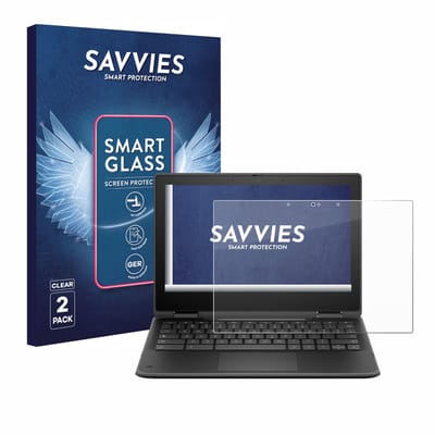 2 Stuks Savvies Screenprotector - geschikt voor HP Fortis Flip G1i 11" - beschermfolie glas transparant