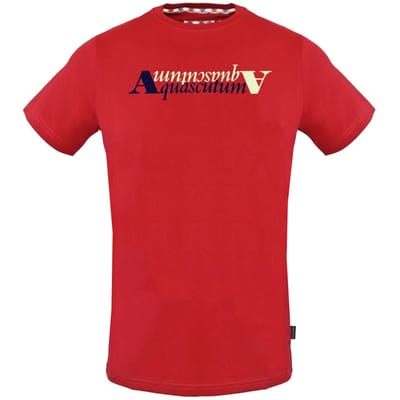 Aquascutum Reflection Logo rood T-shirt