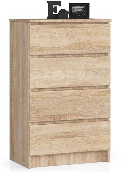 Ladekast K60 met 4 Lades / AKORD Furniture Factory / Sonoma Eik / 60 x 99 x 40 cm