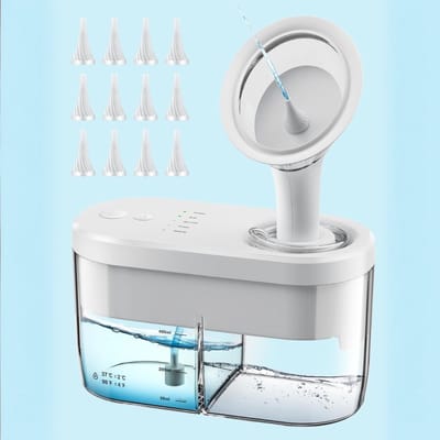 Quvo® Oordouche - Oorspuit - Oorreiniging - Veilige Oorspuit - Wit - 25 cm x 23 cm x 11 cm