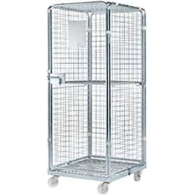 Rolcontainer, met stalen rolplaat, 724 x 815 x 1800 mm