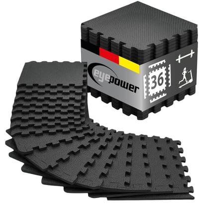 36 Stuks Fitness Puzzelmat 30x30cm - Beschermmat Sportvloer Vloertegels Home Gym Apparatuur Training