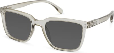 Vista Bonita CUBO XL – Zonneleesbril UV400 – Sterkte +1.00 – Kleur Kadushi Silver – Unisex model - Breed montuur – Rechthoekige pasvorm – Flexveren - Inclusief etui en doekje