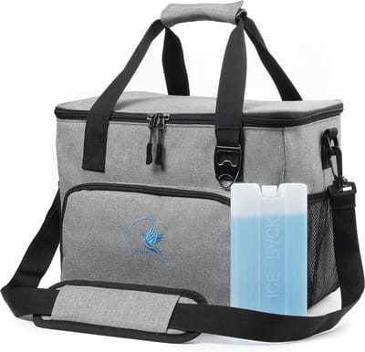 Koeltas 4L Lunch Bag met Koelelementen - Vier Lagen - Veelzijdige Lunchtas - Kleur Blokken koelbox