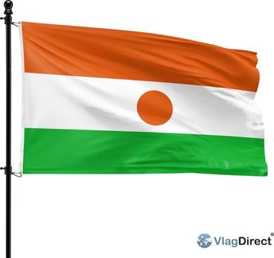 VlagDirect - Nigerese vlag - Niger vlag - 90 x 150 cm