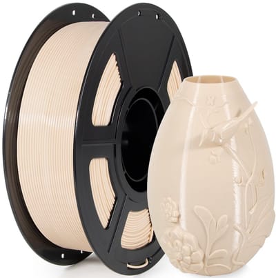 Dailygoods- PETG Filament 1.75 mm - 1KG - Beige - Uitstekende Mechanische Eigenschappen - Slagvast - Glanzende Afwerking - Anti-knoop Technologie - 3D-printer Filament