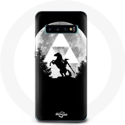 Coque - Zelda - Samsung Galaxy S10 - Souple - Noir - Protection
