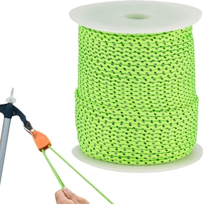 Reflecterend paracord touw 50 m - Kamperen, Vissen, Survival, Waslijn voor Outdoor Activiteiten
