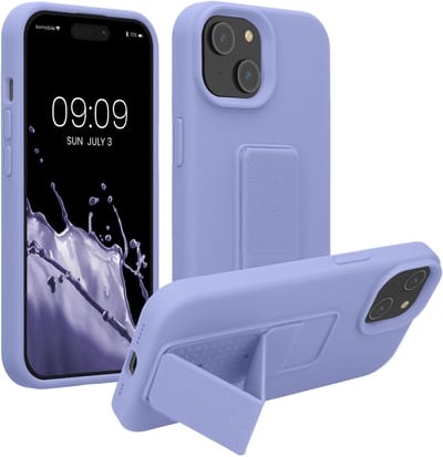 kwmobile back cover voor smartphone - geschikt voor iPhone 15 - 1x beschermhoesje van kunststof - In lavendel